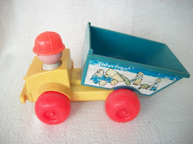 Camion Benne Jouet Vintage En Plastique - Fabriqué En Yougoslavie - Années 1980