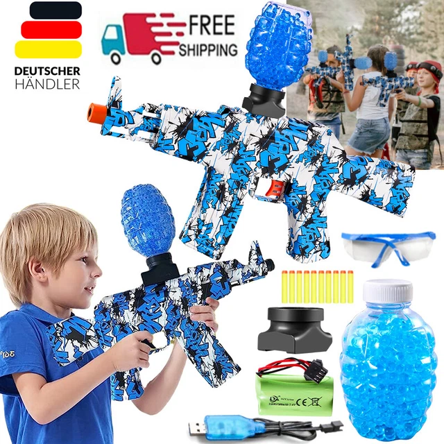 2x Gel Blaster Gun Pistole AK47 elektrische Wasserkugel Softair 5000 Gel-Kugeln