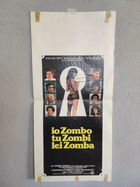 Locandina film originale Io Zombo Tu Zombi Lei Zomba Cine77 Roma