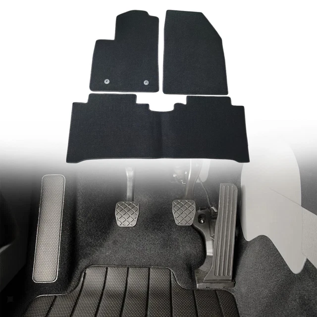 3x tapis de voiture/revêtement de sol de voiture/protection résistante à