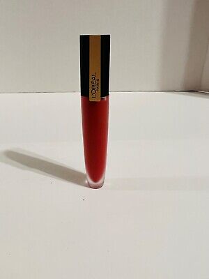 L'Oreal Paris Maquillaje Rojo Firma Mancha Labial Mate, #450 Adorado Nuevo Sellado