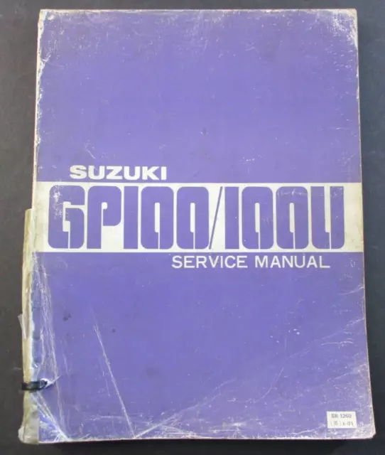 Suzuki Gp100 1979 Genuine Official Factory Workshop Service Manual Pre-Owned