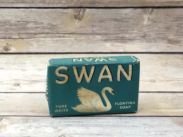 Vintage Mid Century Large Swan Pure Mild Floating Bar Soap Sealed