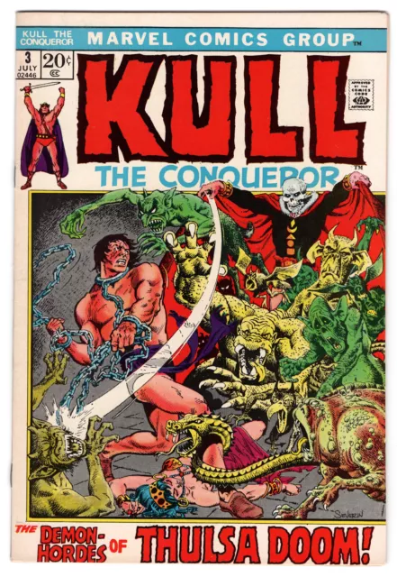 Kull The Conqueror Vol 1 No 3 Jul 1972 (NM-) (9.2) Marvel, Bronze Age