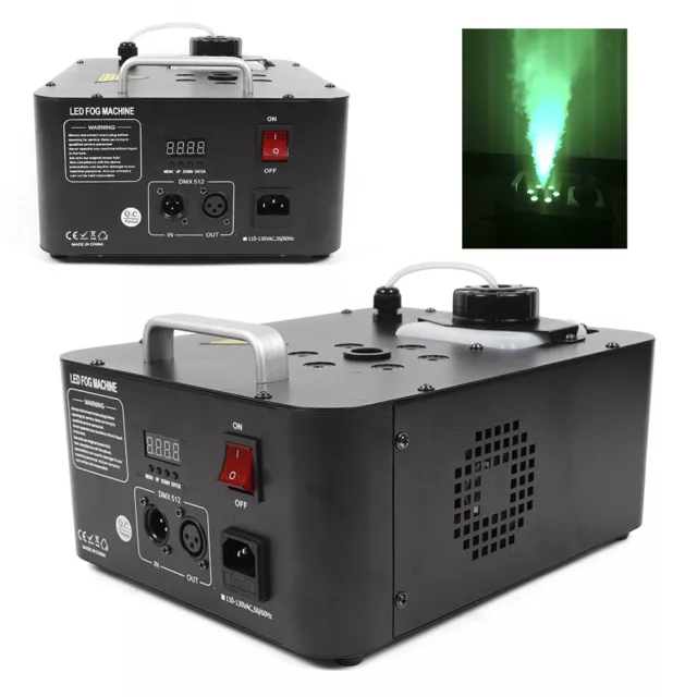 Máquina de niebla de humo aerosol vertical RGB LED luz de escenario DMX DJ escenario con control remoto