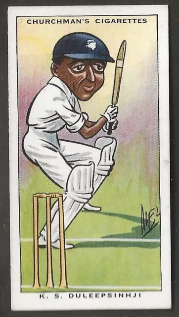 Churchman-Sporting Celebrities 1931-#16- Cricket - Duleepsinhji