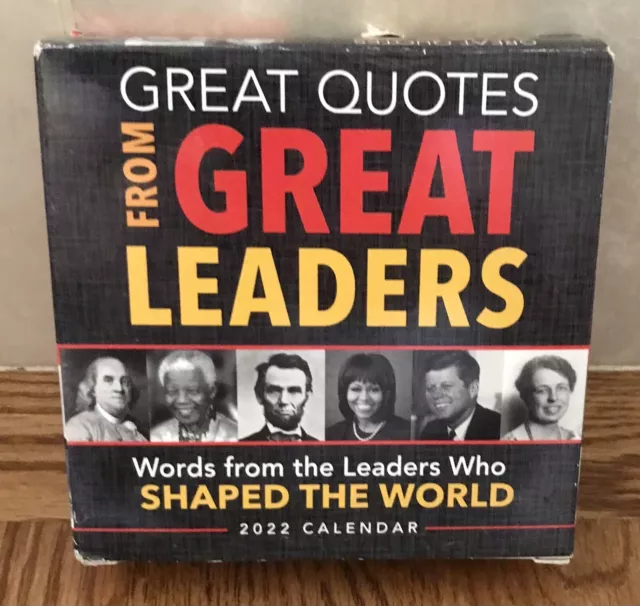 GREAT QUOTES FROM Great Leaders 2022 Desk Calendar New Quote Sourcebook