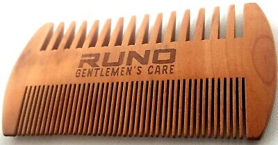 2x Double Sided Sandalwood Beard Comb Fine Teeth Wood Hair Care Antistatic Combs