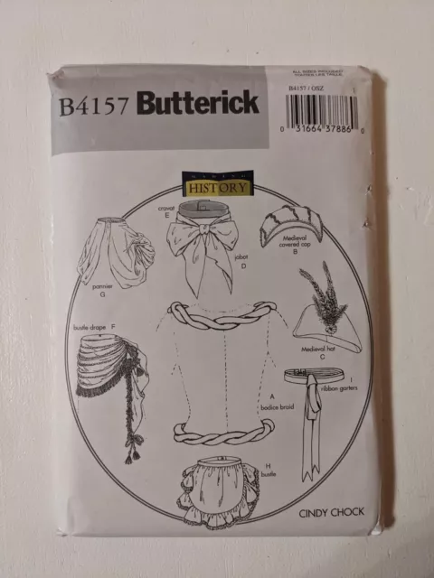 Butterick B4157 Historical Medieval, 18th, 19th Century Pattern UCFF OSZ