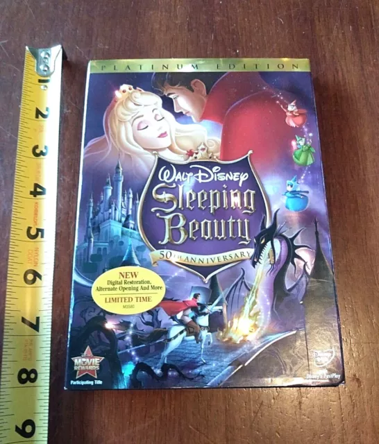 Sleeping Beauty (DVD 2008, 2-Disc Set Platinum Edition, 50th Anniversary) Opened