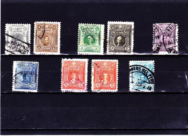 +++  Briefmarken   Peru  1909 ( 7 )