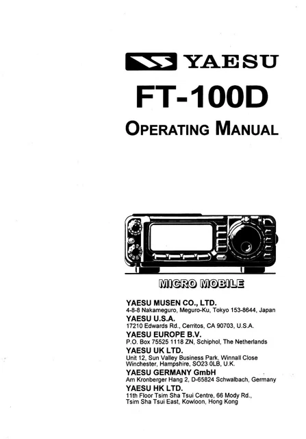 MANUALE IN ITALIANO Istruzioni D'uso Per YAESU FTM-400XDE ORIGINALE EUR - Foto 4