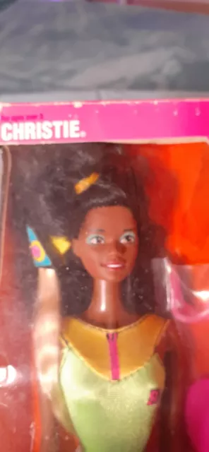 Beach Blast Barbie Christie Doll AA African American 1989 Mattel 3253 NRFB