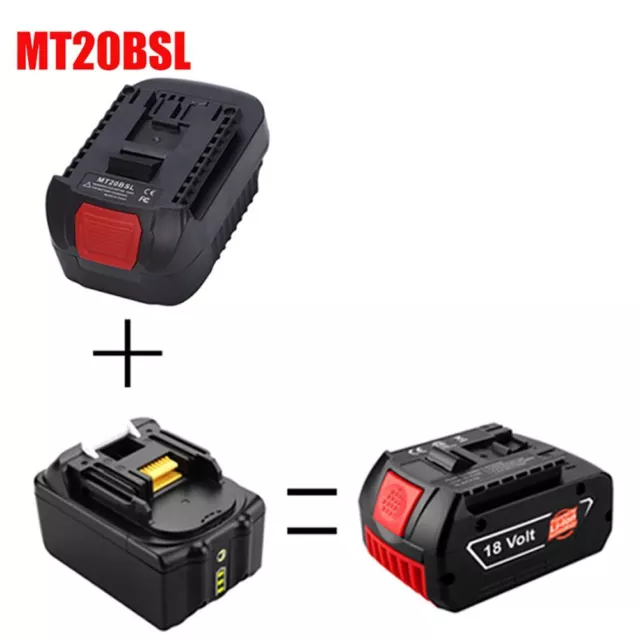 Convertitore Batteria Per Makita a Bosch MT20BSL Adattatore del convertitore