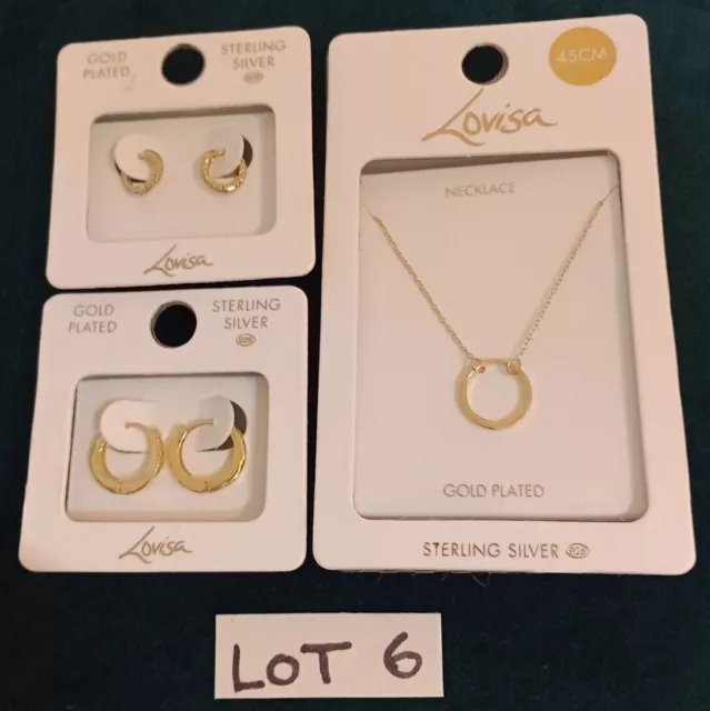 LOVISA GOLD PLATED Sterling Silver Moon&Star Necklace & Ring, Lightning  Necklace £34.99 - PicClick UK