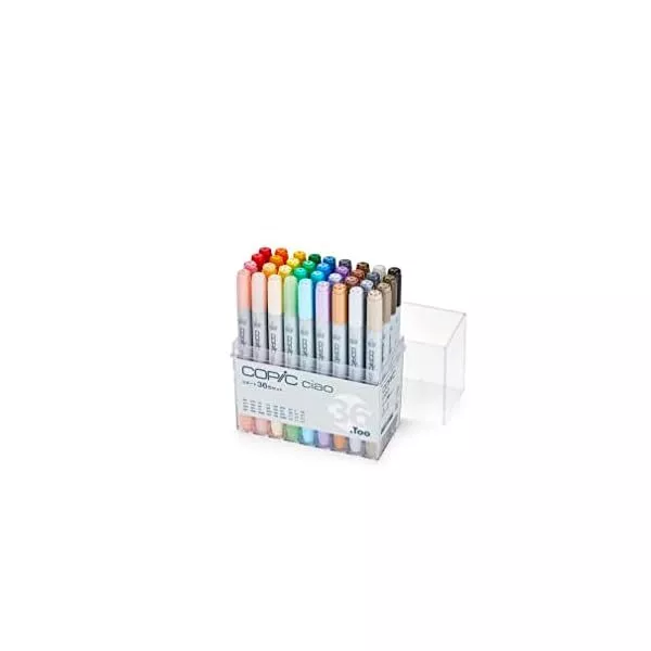 TOO Copic Ciao Start 36 Farben Set mehrfarbig Illustration Marker Marker Stift FS