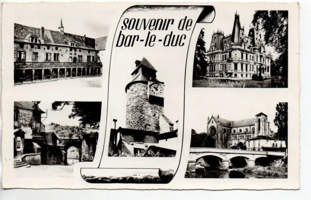 BAR LE DUC - Meuse - CPA 55 - parc de l'hotel de ville et 4 vues carte souvenir