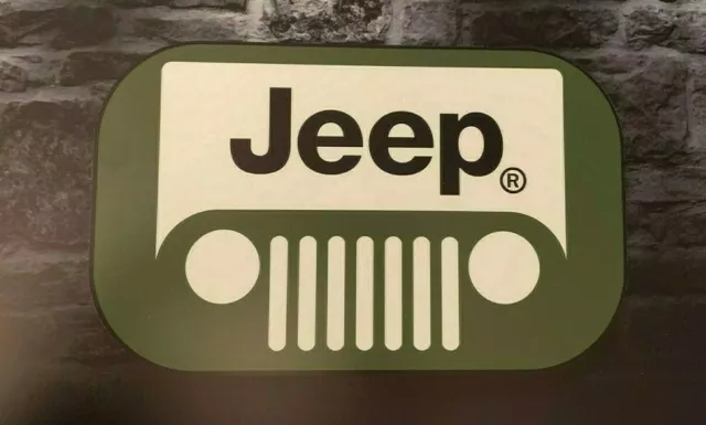 Enseigne Plaque Décorative JEEP ( 50 cm x 31.5 cm)