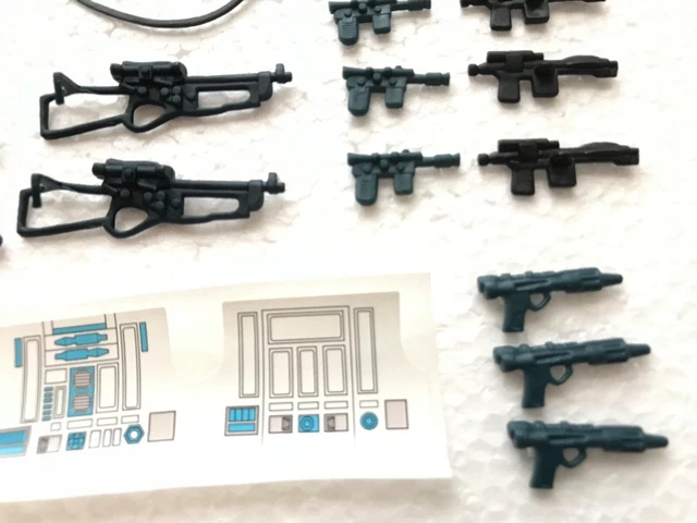 Kinner Reproduction 29 PART VINTAGE style reproduction Kenner Star Wars accessories DISPLAY ...