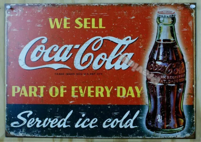 We Sell Coca Cola Retro Sign Vintage Print Poster Wall Art Picture A4 +