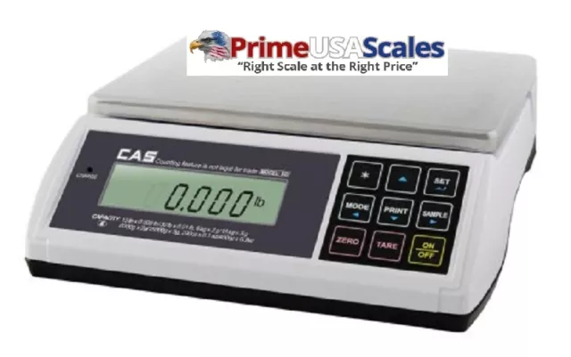 CAS ED-60 Digital Bench & Counter Scale, 0~30 x 0.01 lbs/30~60 x 0.02 lbs, Lega