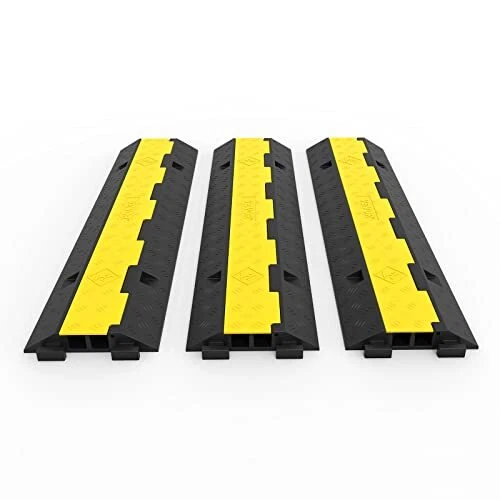 3 Pack of 2 11000lbs per Axle Capacity Protective Wire Cord Ramp Driveway