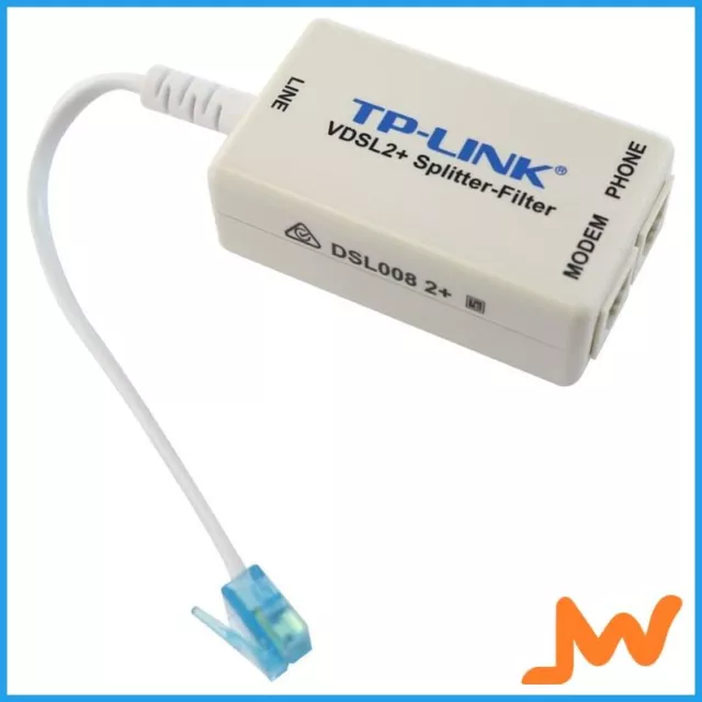 TP-Link DSL008 2+ VADSL2 Line Filter And Splitter