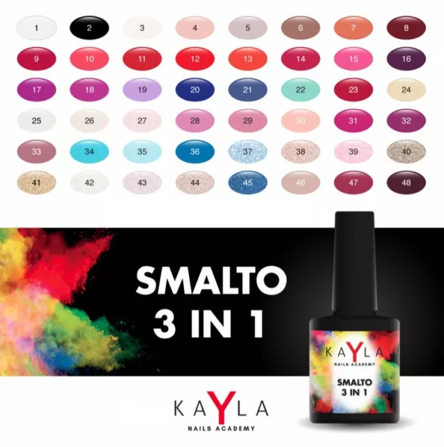 KAYLA 3 in 1 One Step Smalto Gel Semipermanente - 7 ml