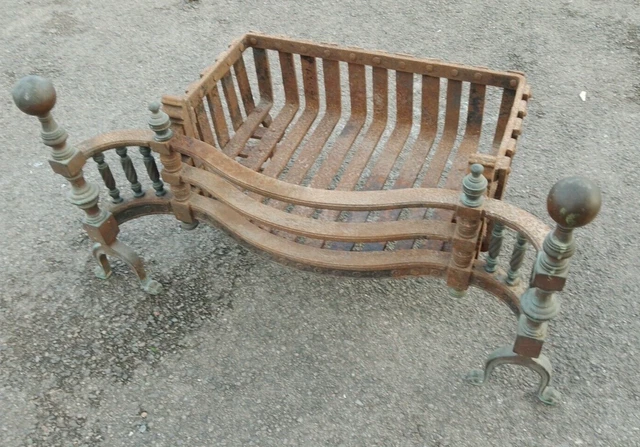 LARGE FIRE GRATE Antique vintage Georgian design  stately home large fire