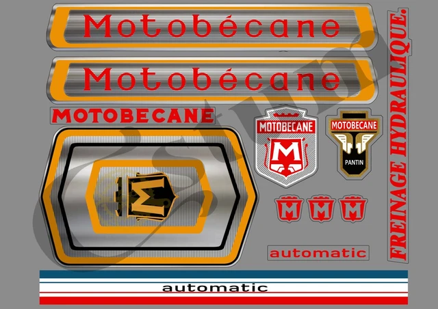 Autocollants / Décalcomanies MOTOBECANE – Pour Vélo – Réf AIG001 – Neuf, Made In France