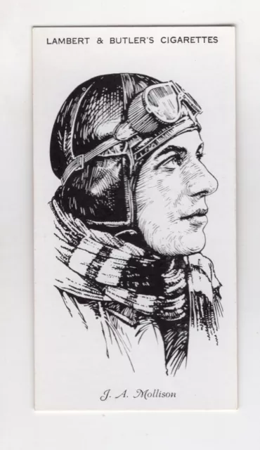 L&B British Famous Airmen & Airwomen 1935 #19 James Mollison Australia-England