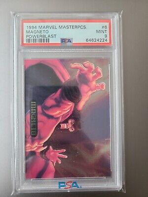 1994 Marvel Masterpieces Magneto Powerblast #6 - PSA 9