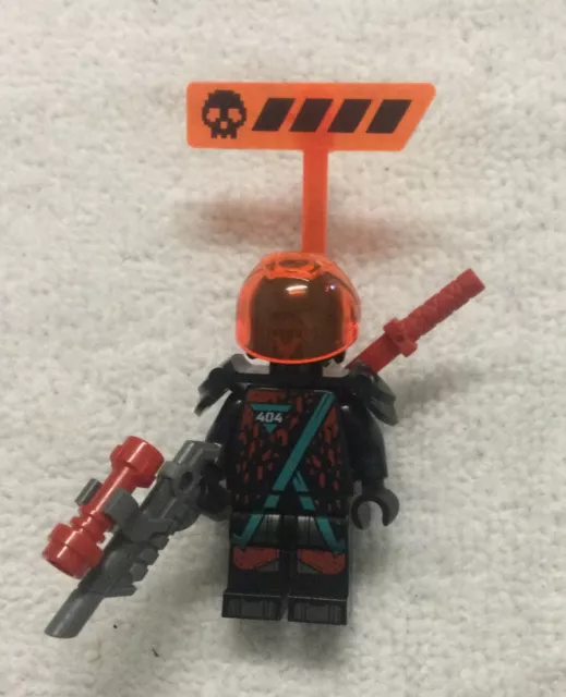 Lego Ninjago Red Visor 404 Torso Minifigure Prime Empire With Weapons Used VGC.