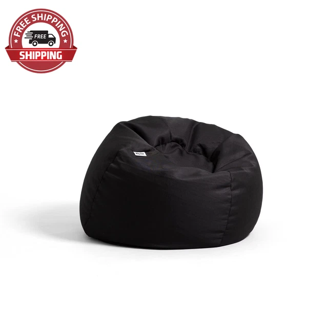 Big Joe Dot Bean Bag Chair, Gabardine Kids, 2Ft, Black