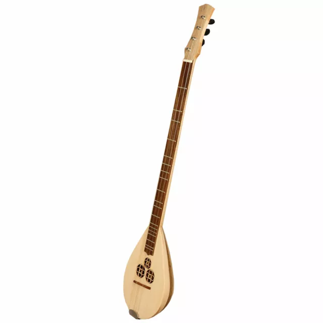 Muzikkon banjo dulcimer, madera de encaje de nogal jaspeado de 4 cuerdas