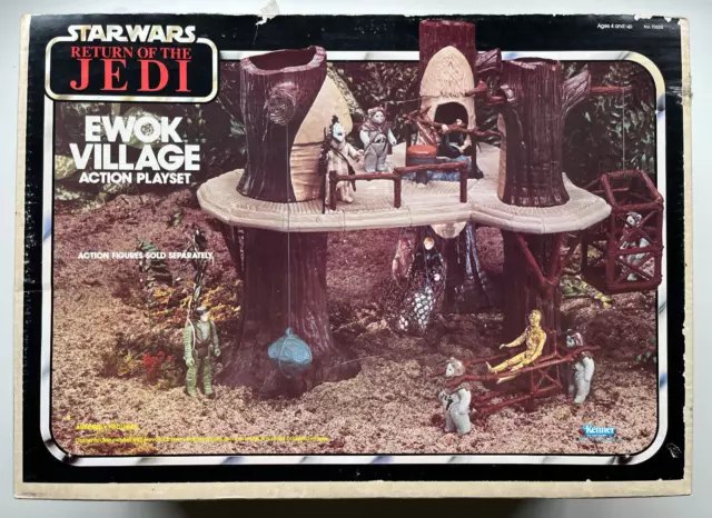 Star Wars 1983 Vintage Kenner Rotj Ewok Village Misb Sealed Rare!!