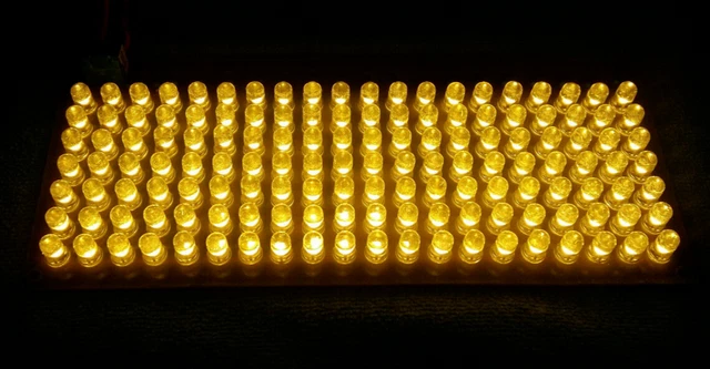 YELLOW LED Panel - For Light Show Effect 20x7 - 24V DC power