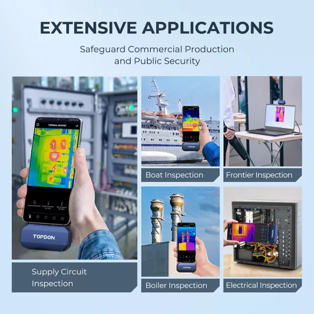 2023 TOPDON TC001 Termocamera Telecamera a infrarossi risoluzione IR Tipo-C 3