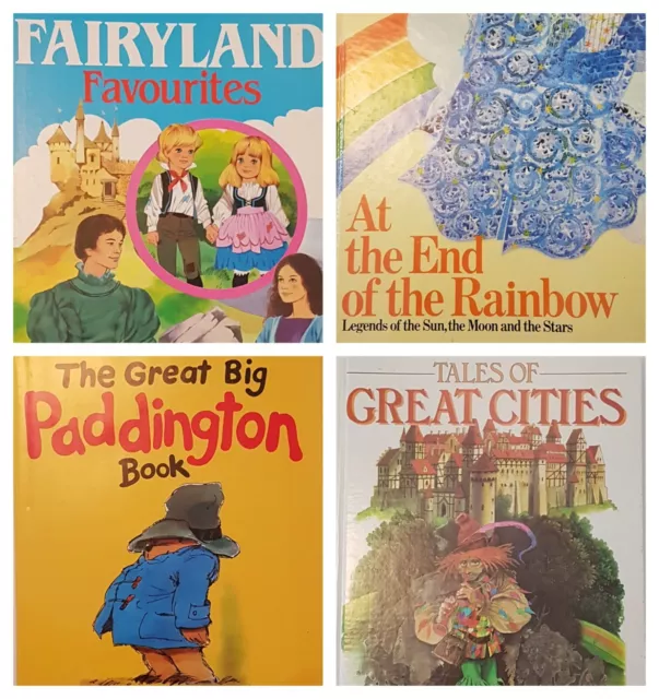 Children's Anthology Vintage Hardcover Story Books Lot Fairy Tales Paddington