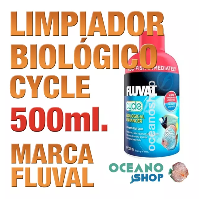 Realzador Biológico Bacterias Fluval (Cycle) - 500ml gran calidad acuario pecera