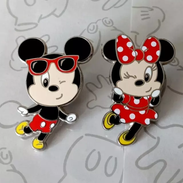 Mickey & Minnie Mouse Cutie Friends Booster Disney Pin Set