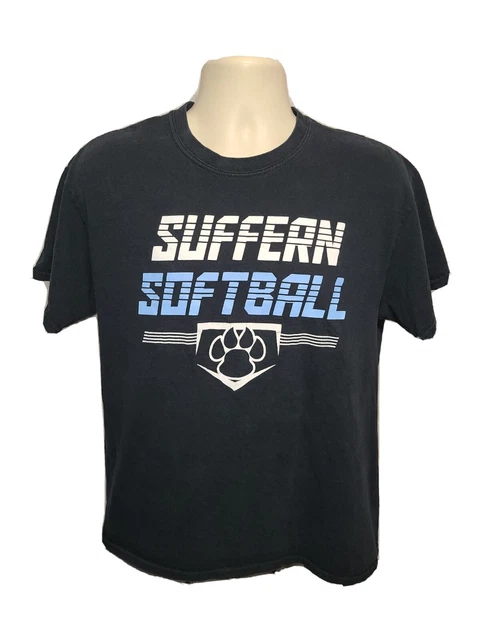 Suffern High School Softball Adult Large Black TShirt