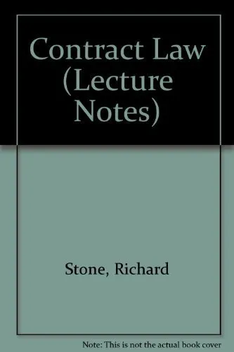 Contract Law (Lecture Notes) by Stone, Richard 1874241694 FREE Shipping