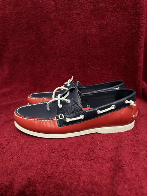 MENS RALPH LAUREN Polo Merton Leather Boat Shoes Size 10 $55.00 - PicClick