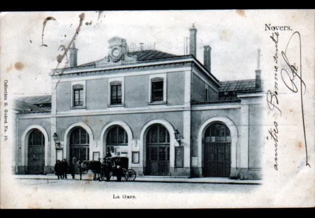NEVERS (58) COUPLING at the animated station before 1904
