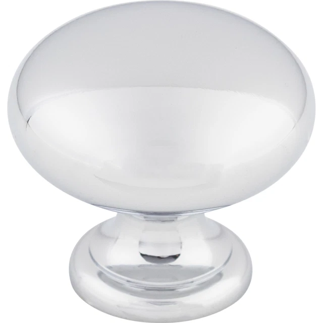 Top Knobs Cabinet  Mushroom Knob 1 1/4 Inch Polished Chrome