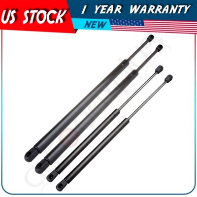 2 Hood & 2 Rear Liftgate Lift Supports Gas Struts For Lincoln Navigator 98-02