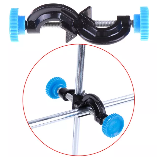 Lab stands double top wire clamps holder metal grip supports right angle cli q-2