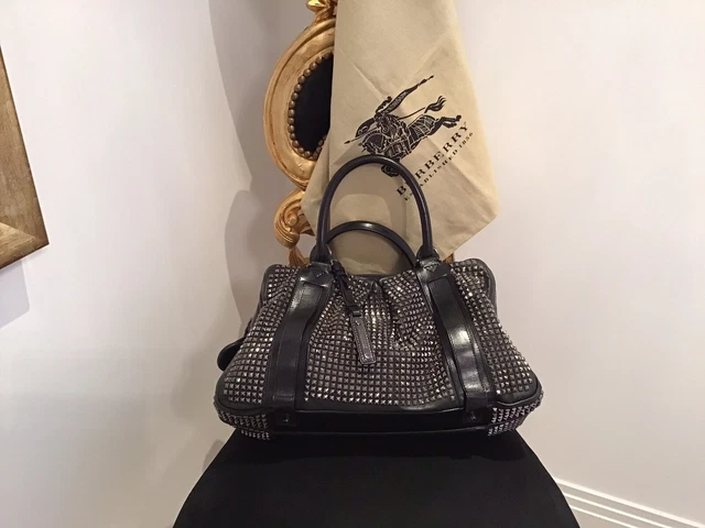Burberry prorsum black clearance studded knight bag