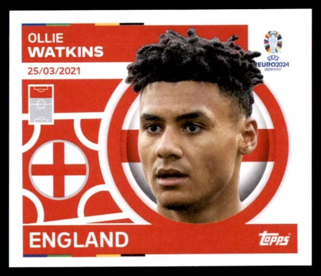 ADESIVO TOPPS EURO 2024 Ollie Watkins Inghilterra n. ENG20 EUR 1,45